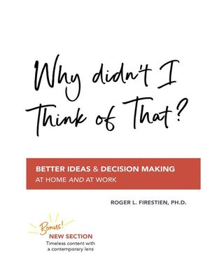 cover image of Why Didn't I Think of That?